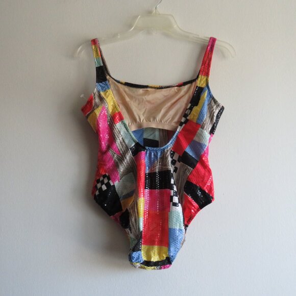 Diva Dillards Multicolor Sequined Women’s One Piece Sleeveless  Swimsuit 14 (30) - Picture 2 of 13